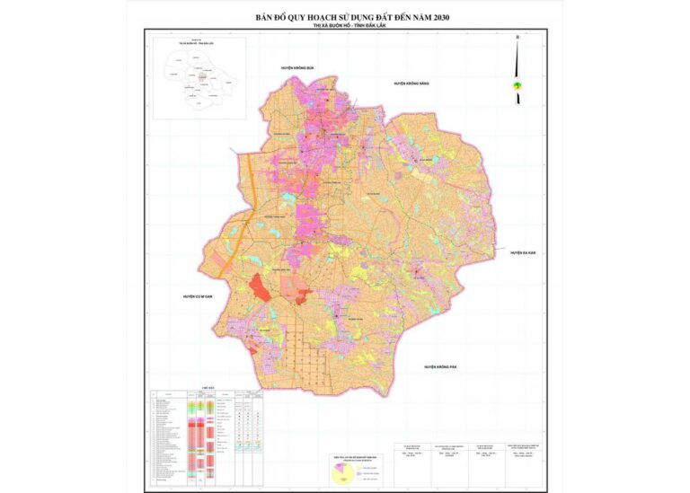 Tổng hợp thông tin và bản đồ quy hoạch Thị xã Buôn Hồ