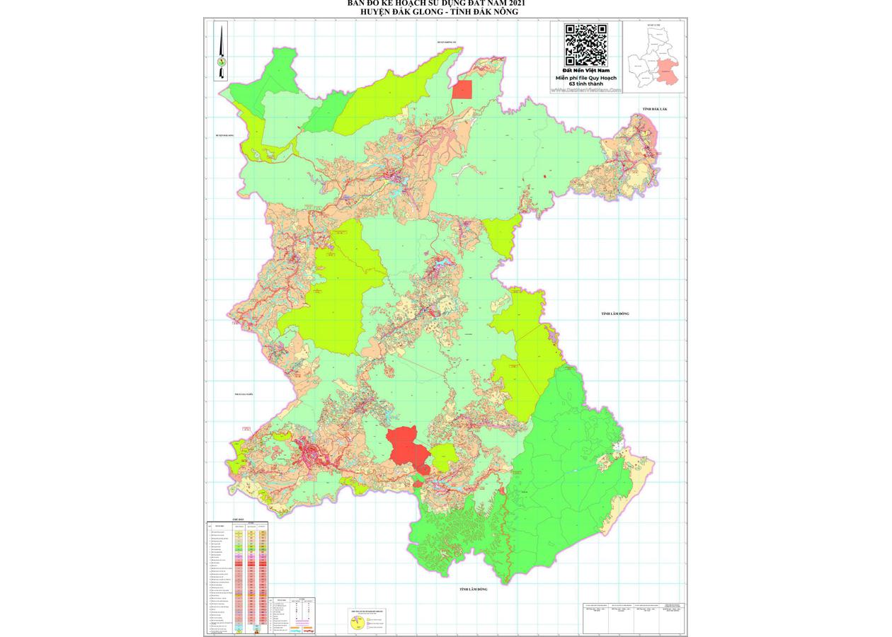 Bản đồ quy hoạch Huyện Đắk Glong