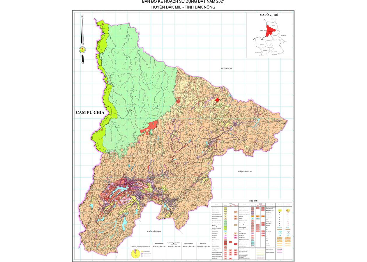 Bản đồ quy hoạch Huyện Đắk Mil