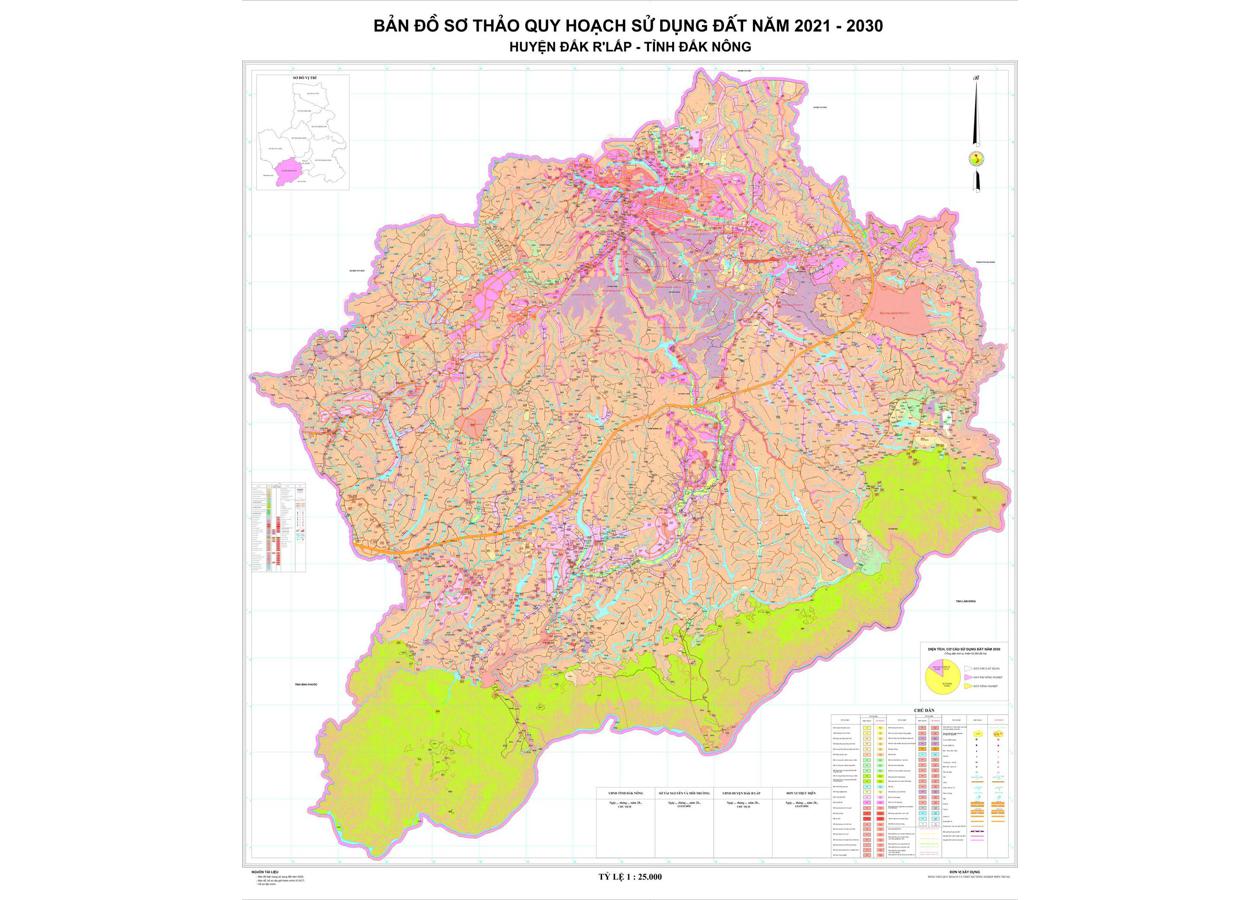 Bản đồ quy hoạch Huyện Đắk R'Lấp