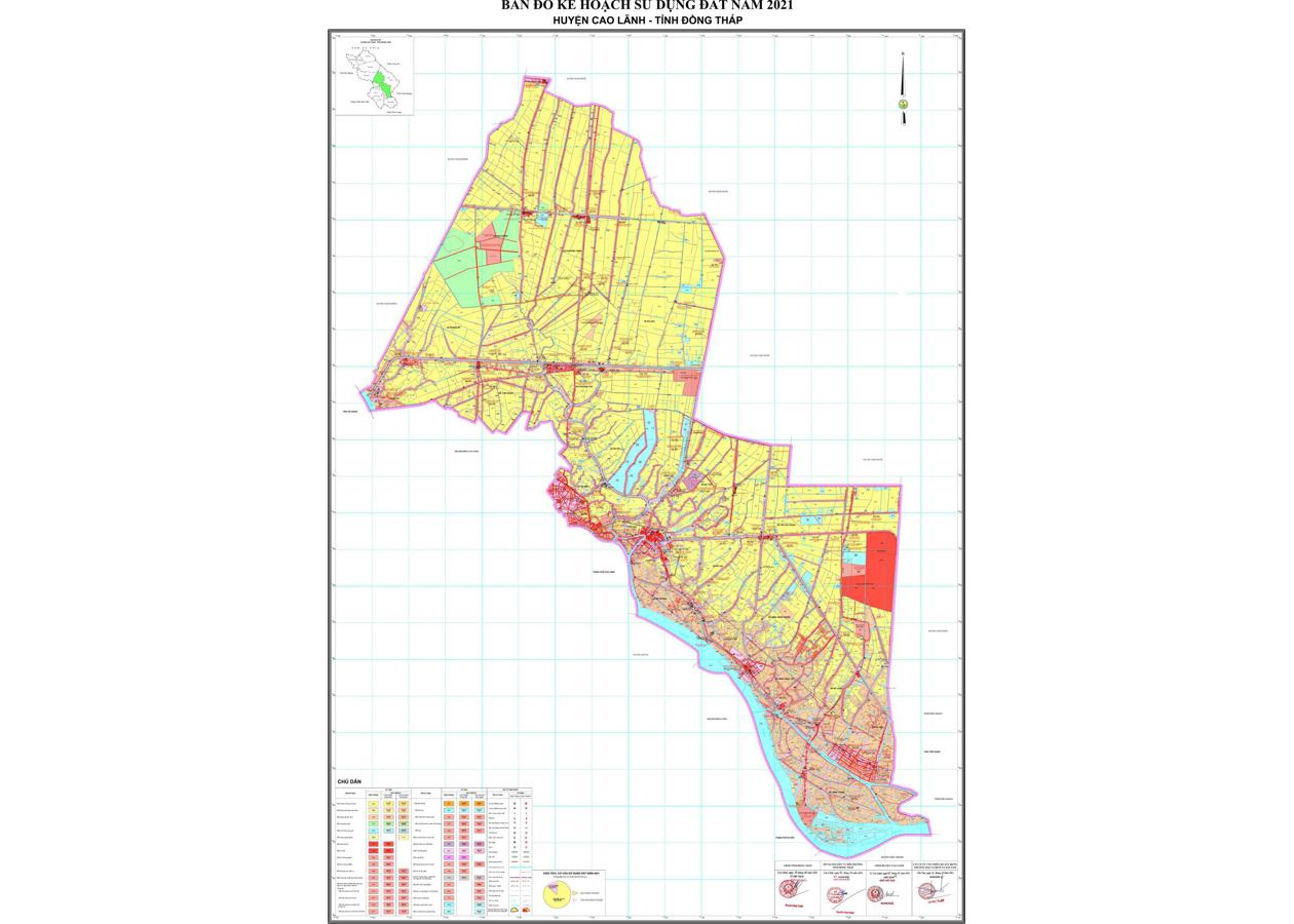 Bản đồ quy hoạch Huyện Cao Lãnh
