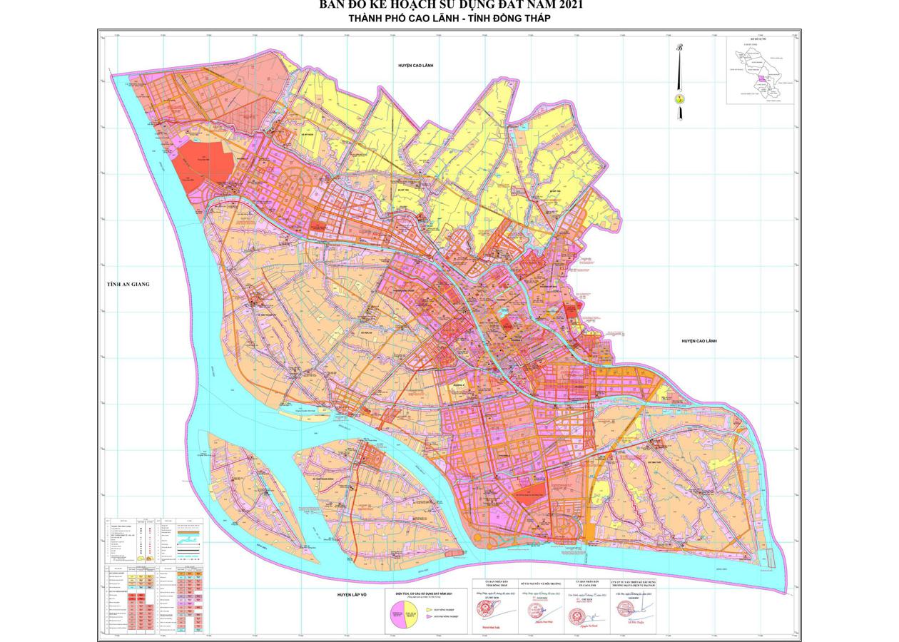 Bản đồ quy hoạch Thành phố Cao Lãnh