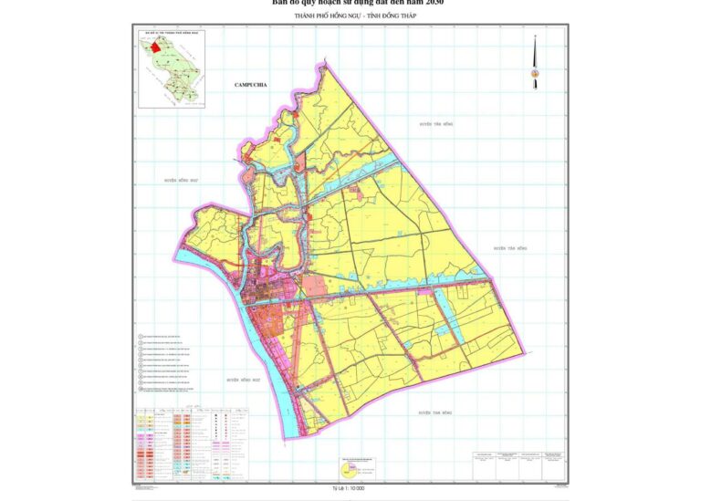 Tổng hợp thông tin và bản đồ quy hoạch Thị xã Hồng Ngự