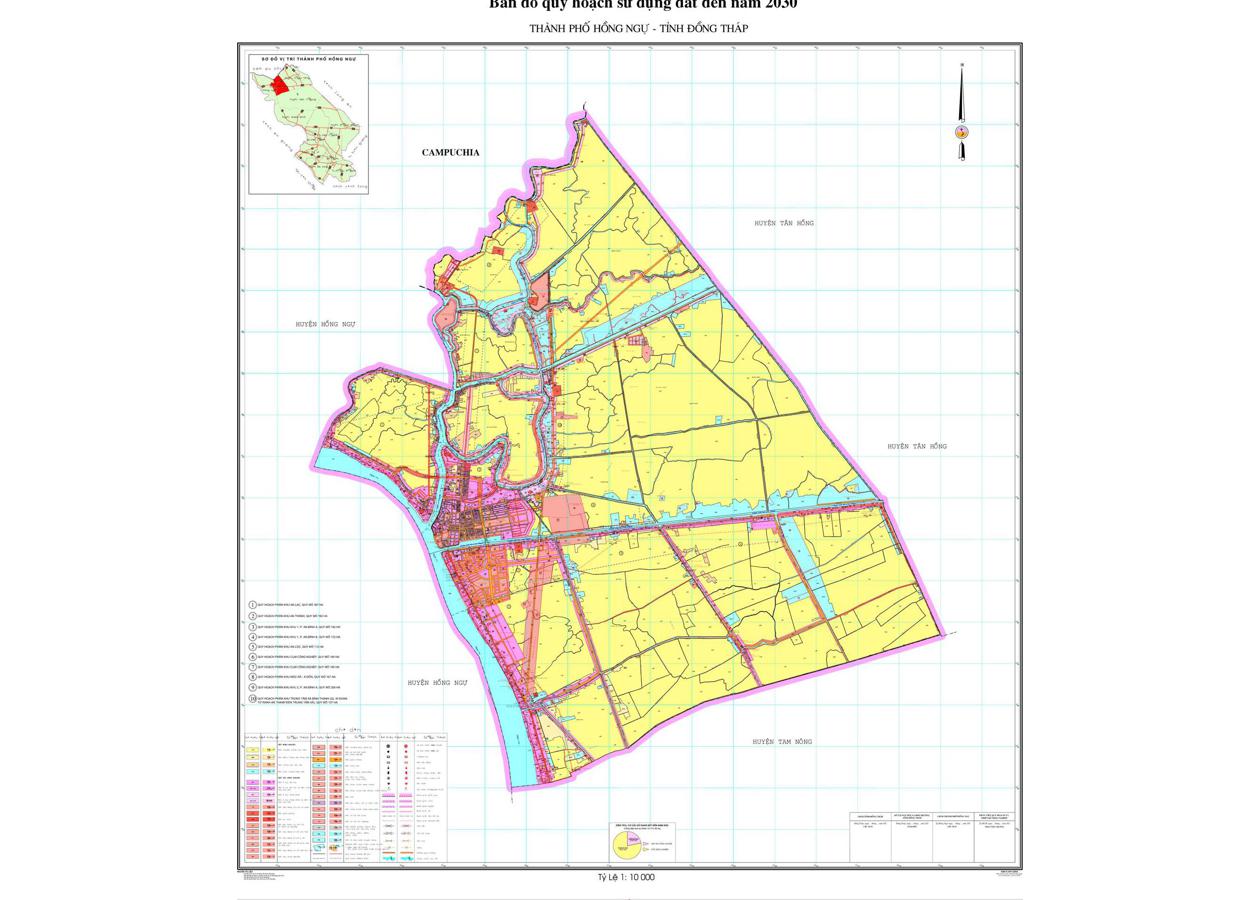 Bản đồ quy hoạch Thị xã Hồng Ngự