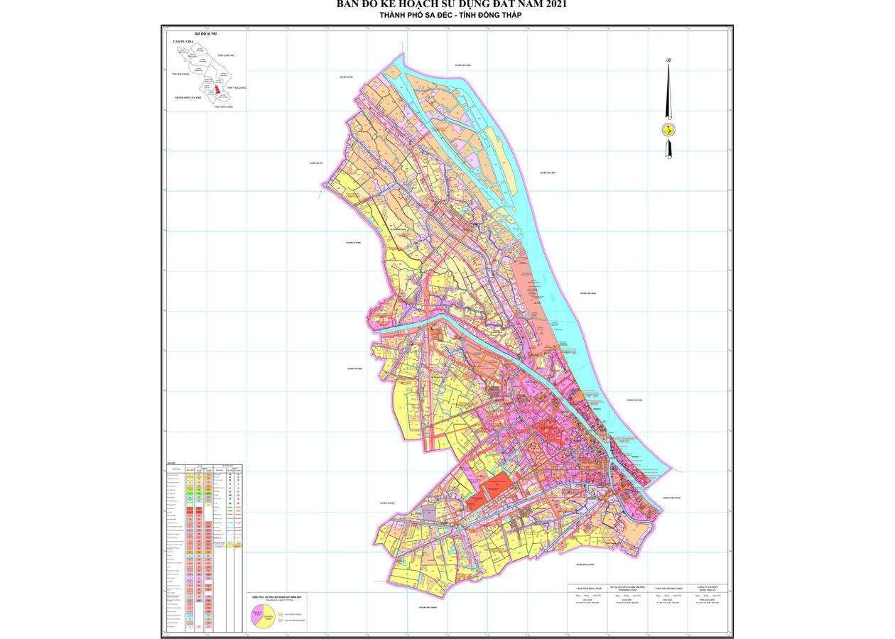 Bản đồ quy hoạch Thành phố Sa Đéc