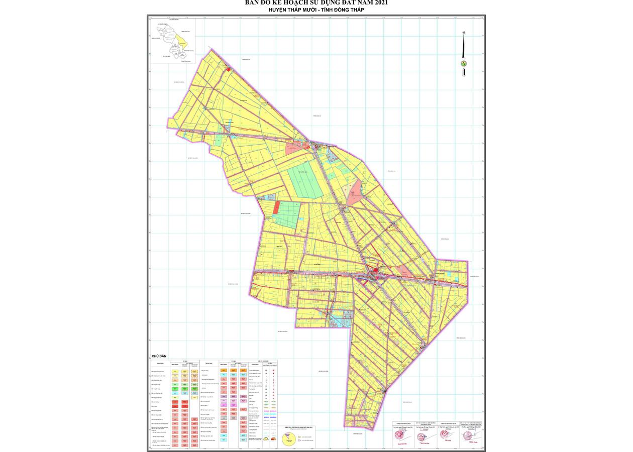 Bản đồ quy hoạch Huyện Tháp Mười