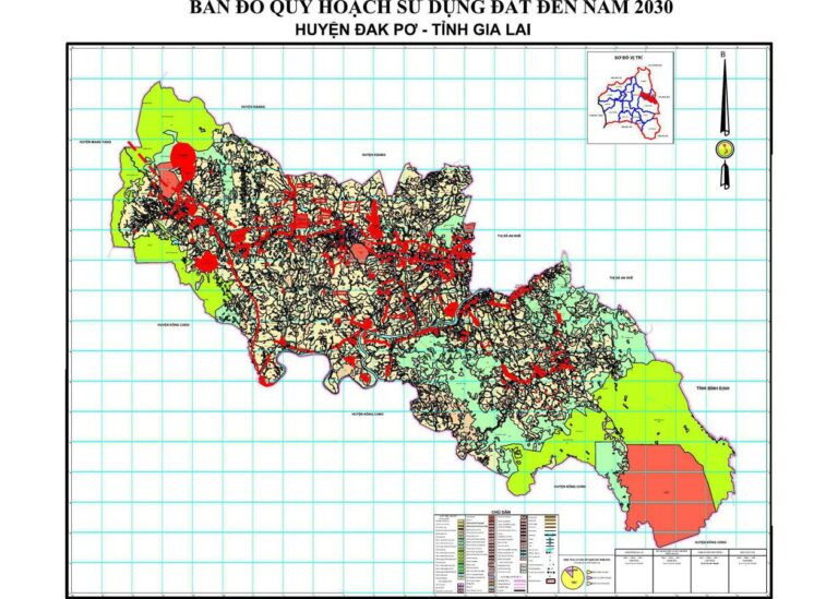 Tổng hợp thông tin và bản đồ quy hoạch Huyện Đak Pơ