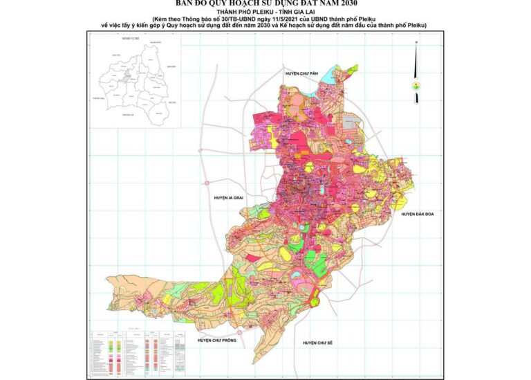 Tổng hợp thông tin và bản đồ quy hoạch Thành phố Pleiku