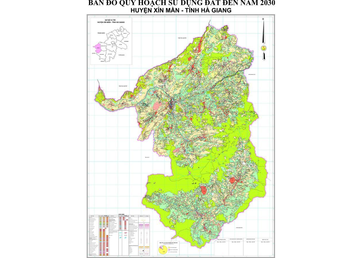 Bản đồ quy hoạch Huyện Xín Mần