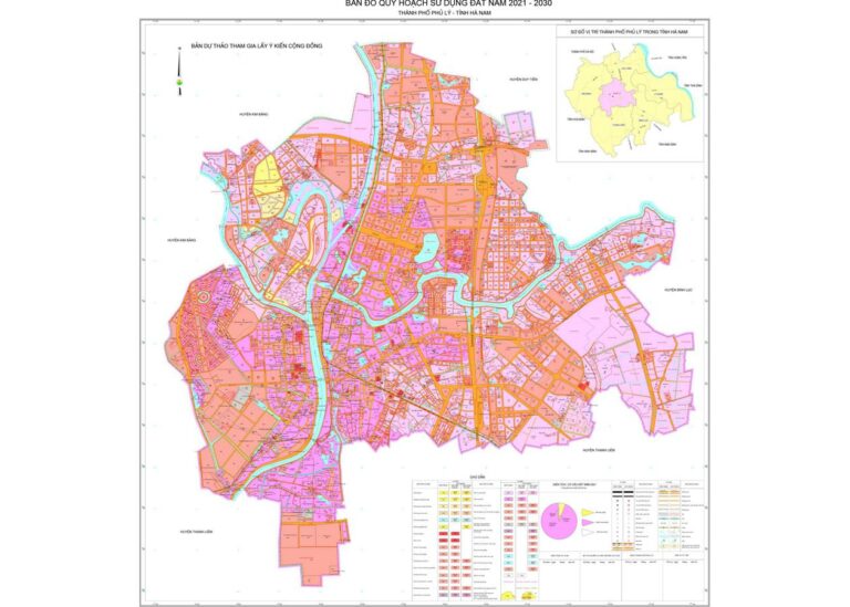Tổng hợp thông tin và bản đồ quy hoạch Thành phố Phủ Lý