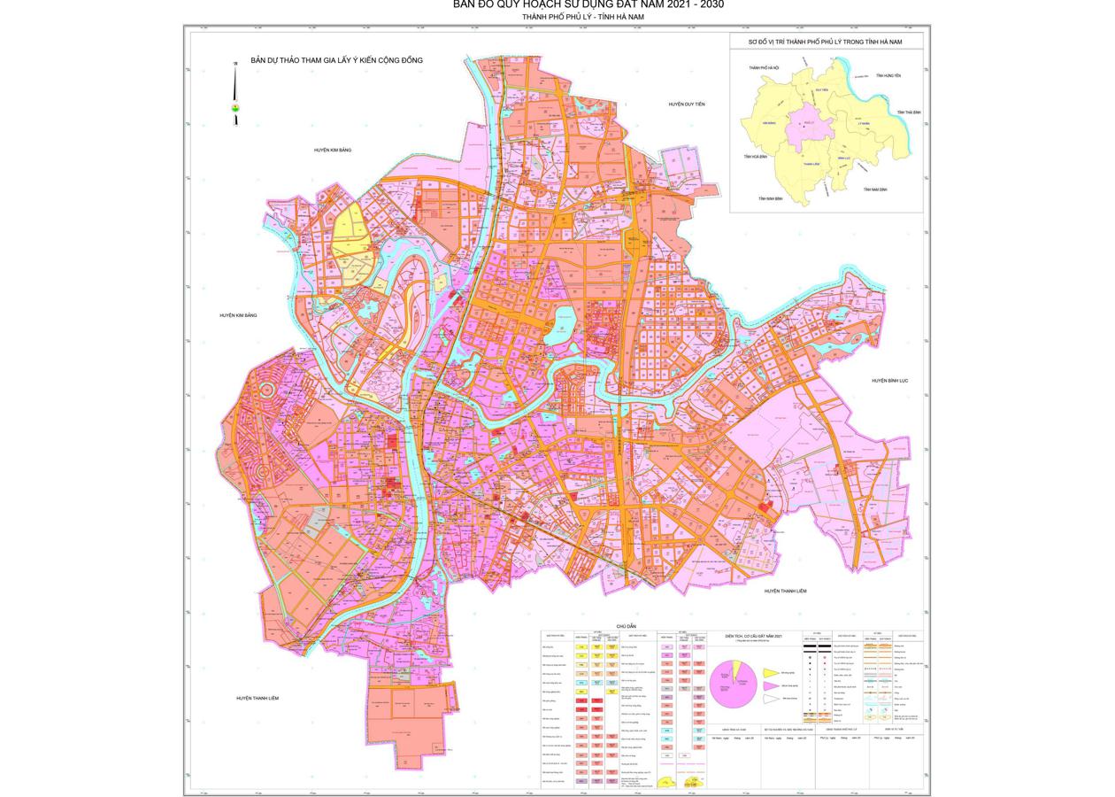 Bản đồ quy hoạch Thành phố Phủ Lý