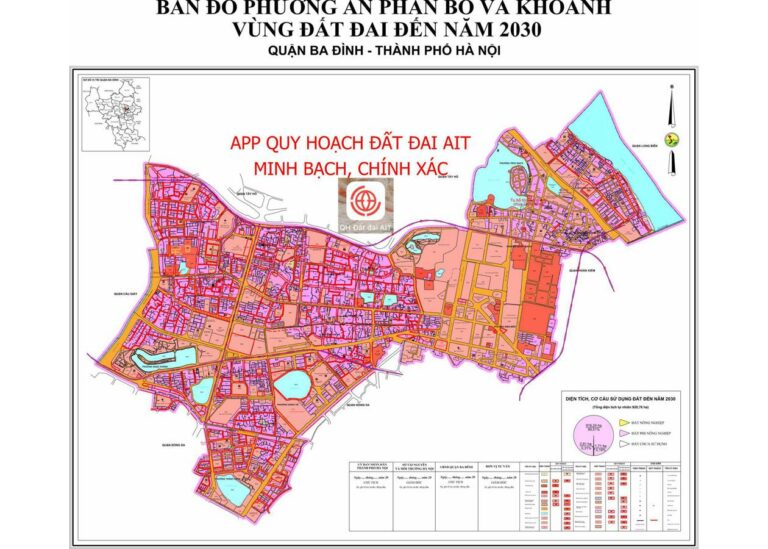 Tổng hợp thông tin và bản đồ quy hoạch Quận Ba Đình