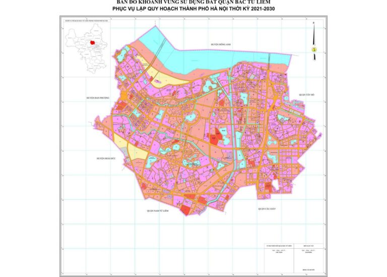 Tổng hợp thông tin và bản đồ quy hoạch Quận Bắc Từ Liêm