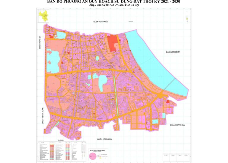 Tổng hợp thông tin và bản đồ quy hoạch Quận Hai Bà Trưng