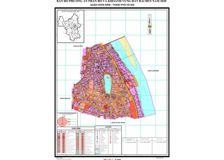 Tổng hợp thông tin và bản đồ quy hoạch Quận Hoàn Kiếm