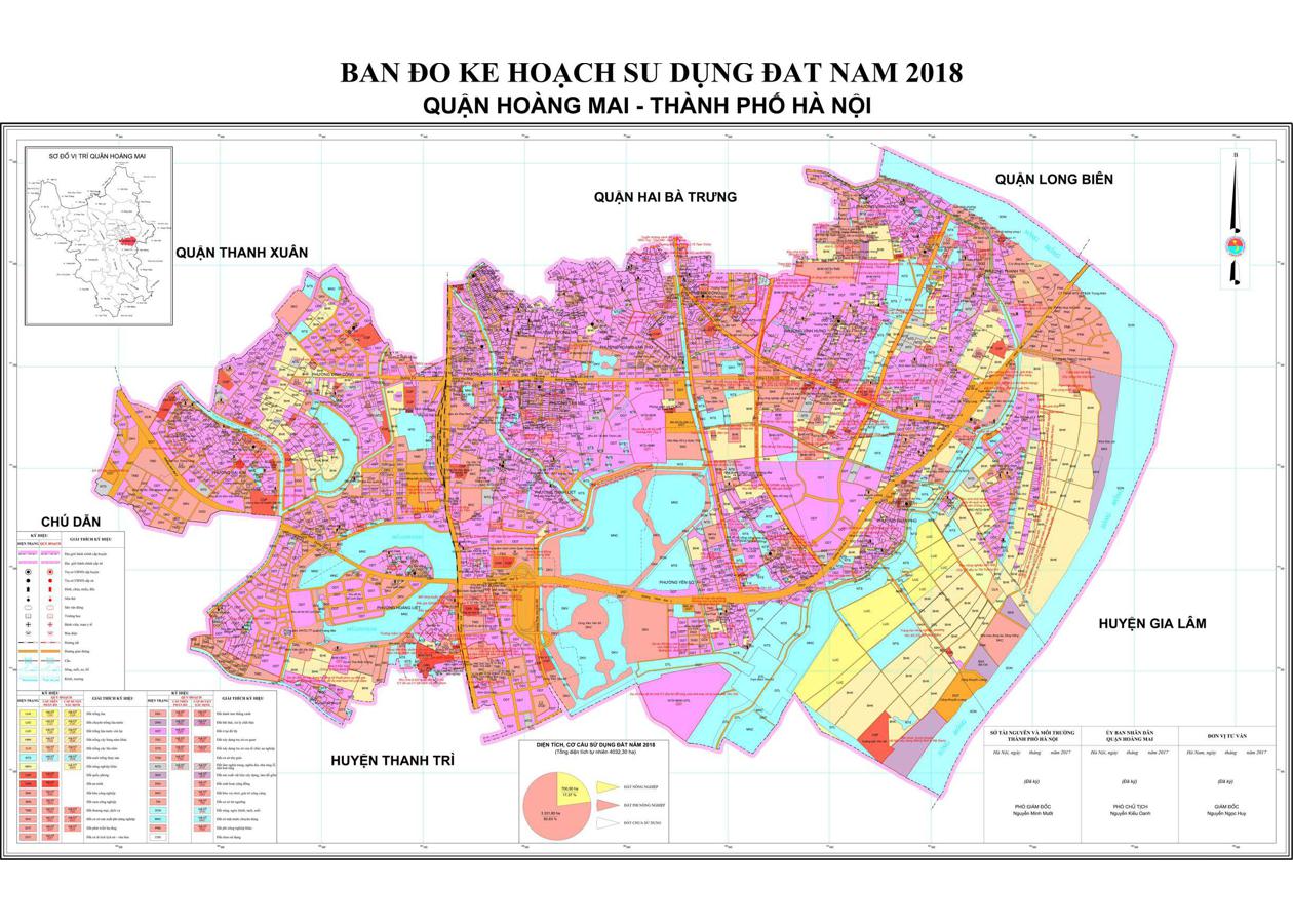Bản đồ quy hoạch Quận Hoàng Mai