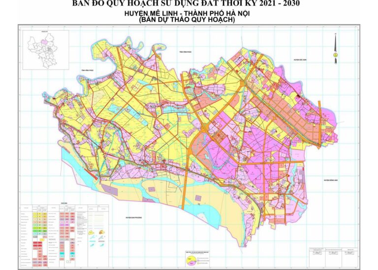 Tổng hợp thông tin và bản đồ quy hoạch Huyện Mê Linh