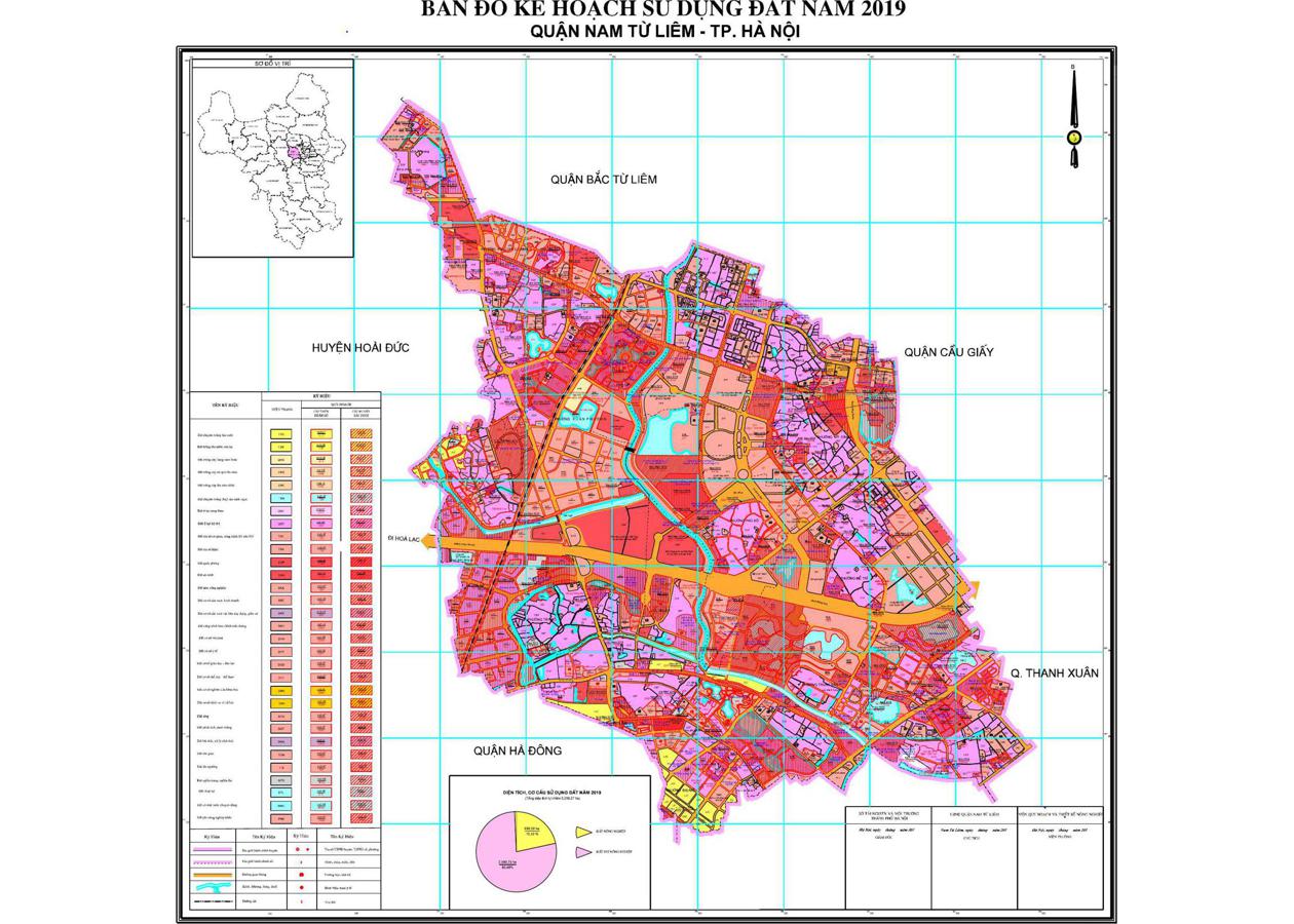 Bản đồ quy hoạch Quận Nam Từ Liêm