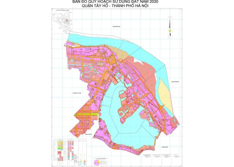 Tổng hợp thông tin và bản đồ quy hoạch Quận Tây Hồ