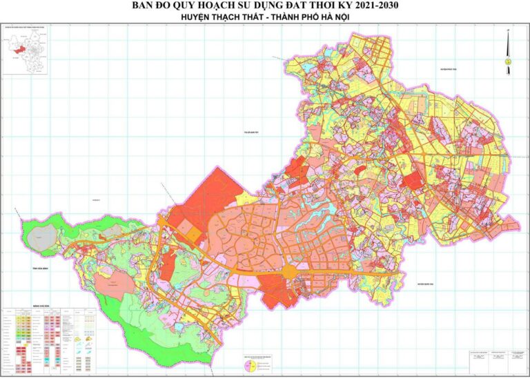 Tổng hợp thông tin và bản đồ quy hoạch Huyện Thạch Thất