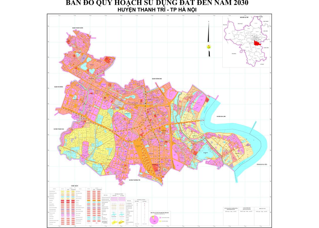 Bản đồ quy hoạch Huyện Thanh Trì