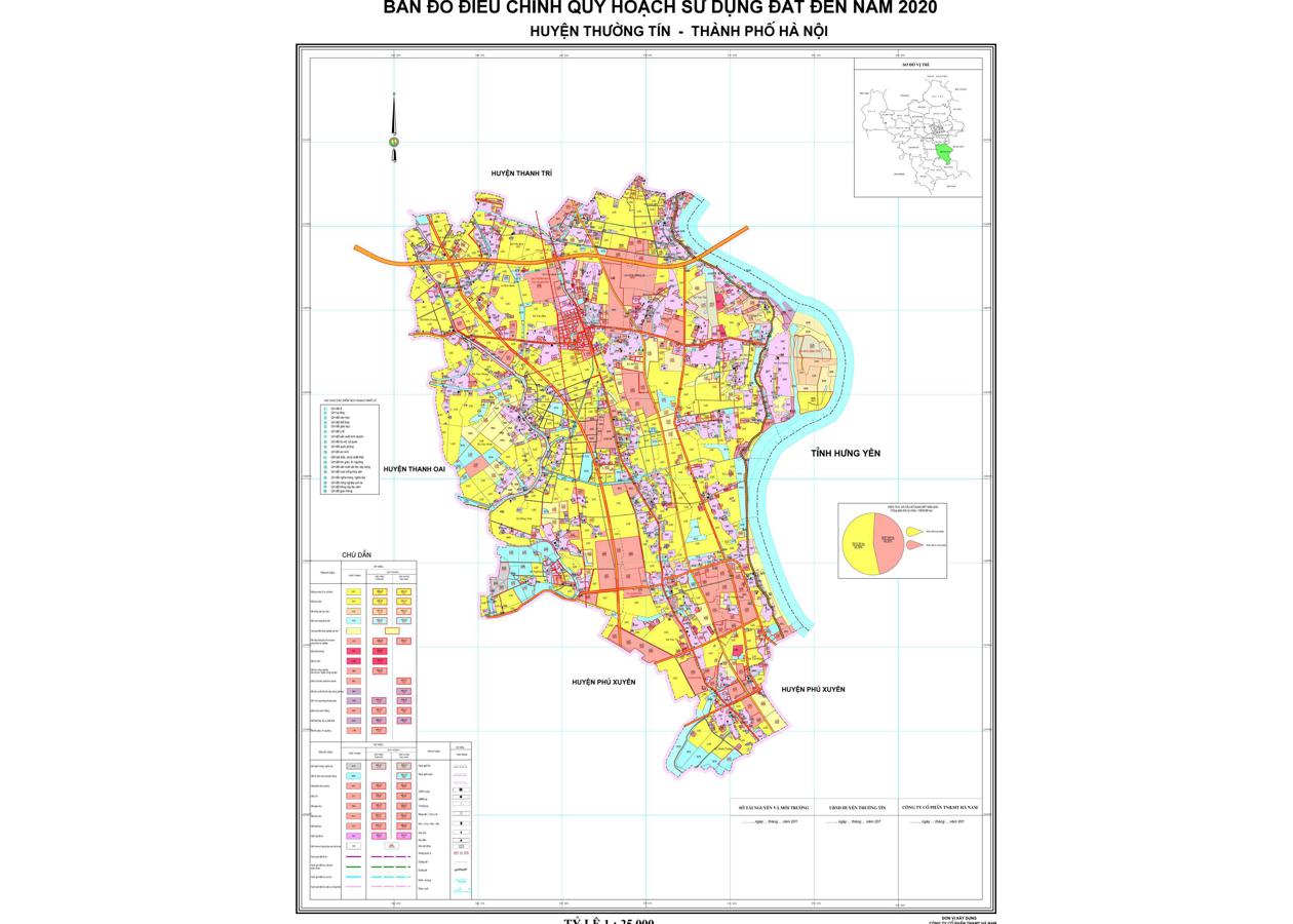 Bản đồ quy hoạch Huyện Thường Tín
