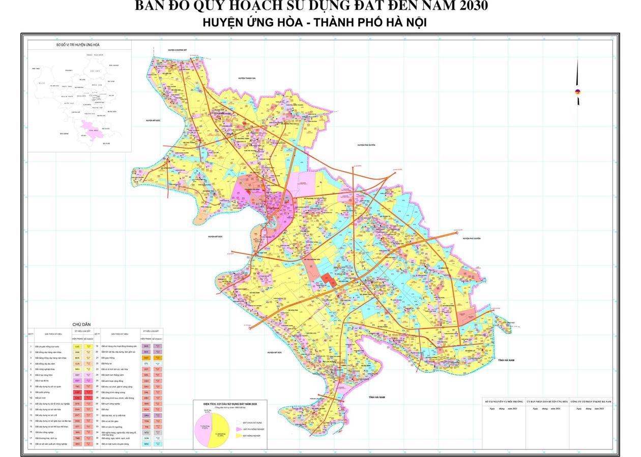 Bản đồ quy hoạch Huyện Ứng Hòa