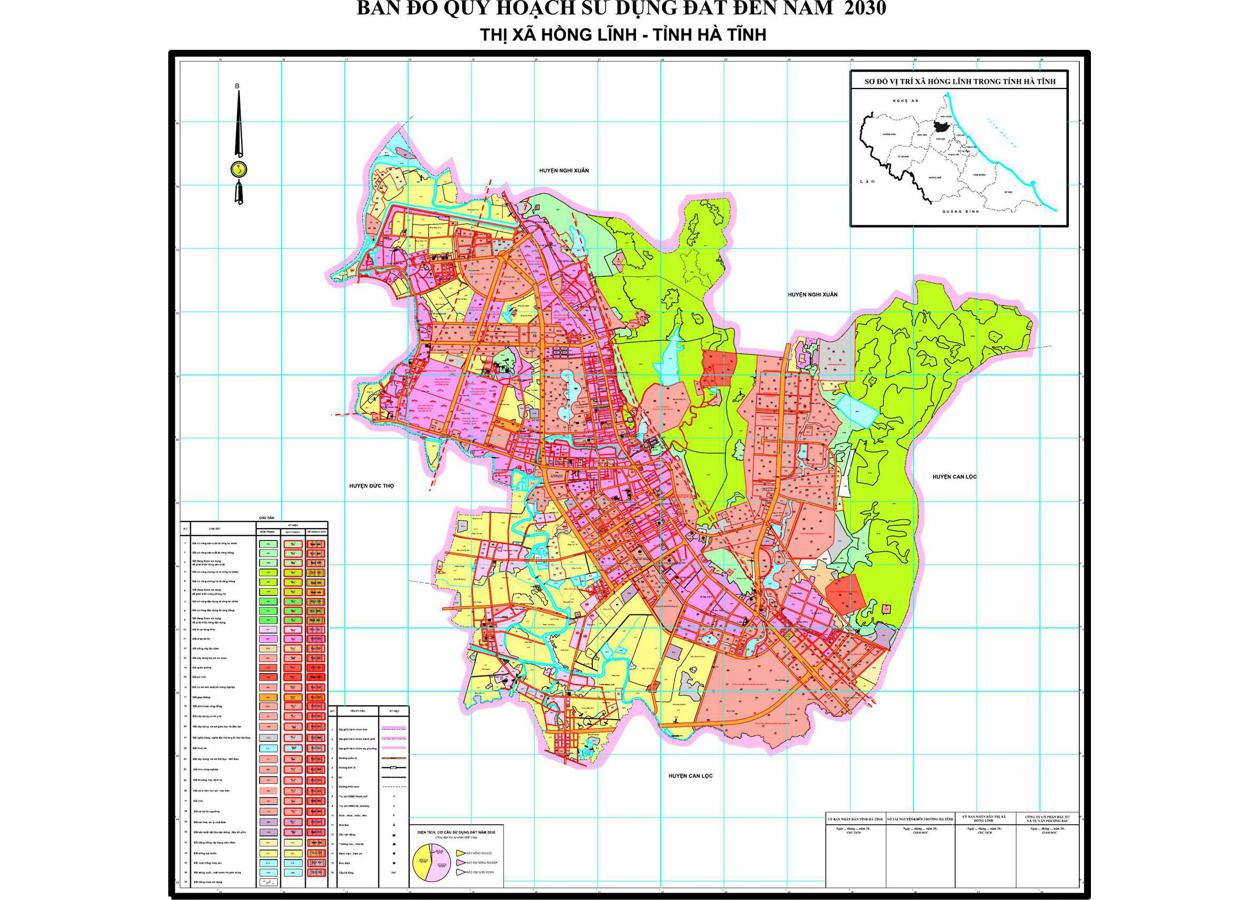 Bản đồ quy hoạch Thị xã Hồng Lĩnh