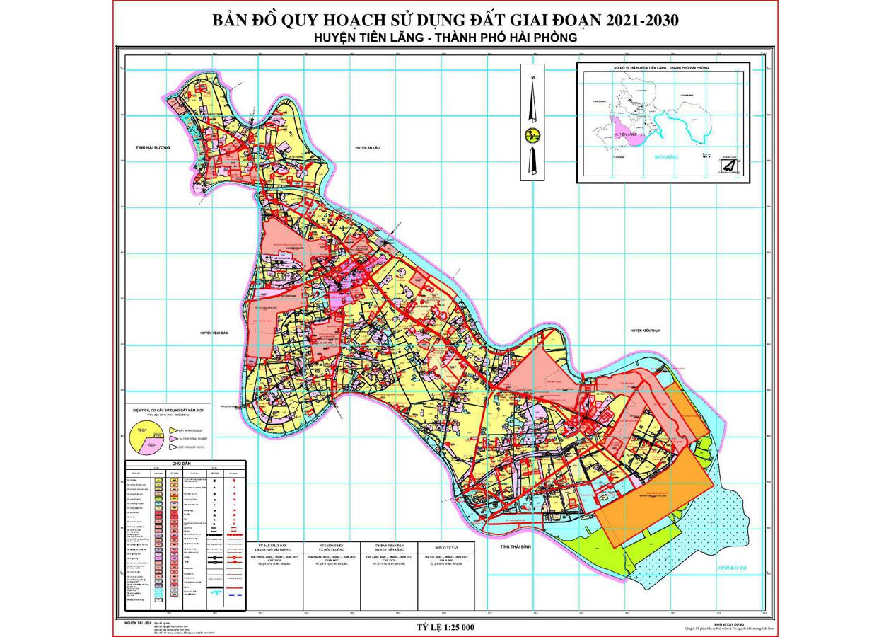 Bản đồ quy hoạch Huyện Tiên Lãng