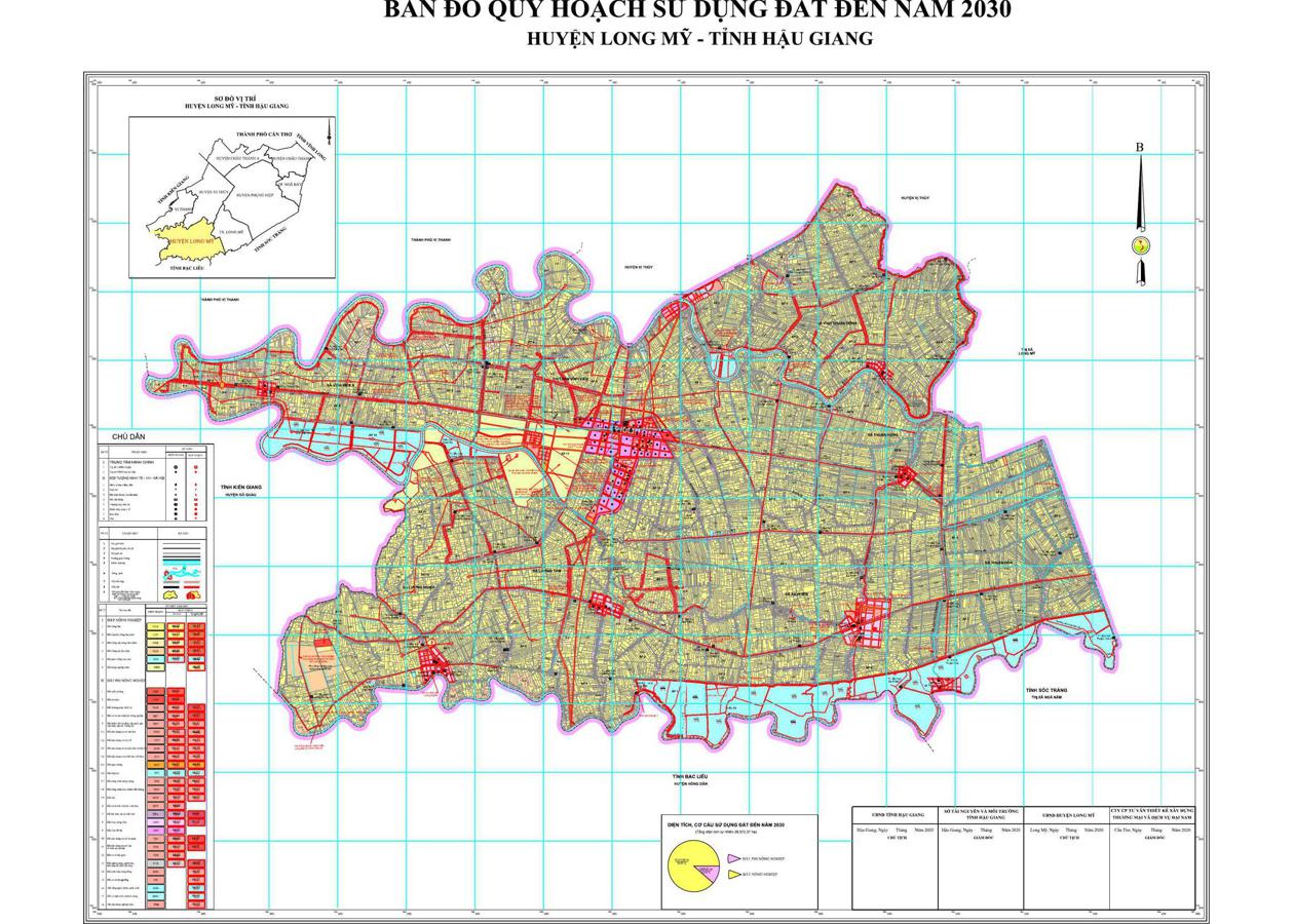 Bản đồ quy hoạch Huyện Long Mỹ