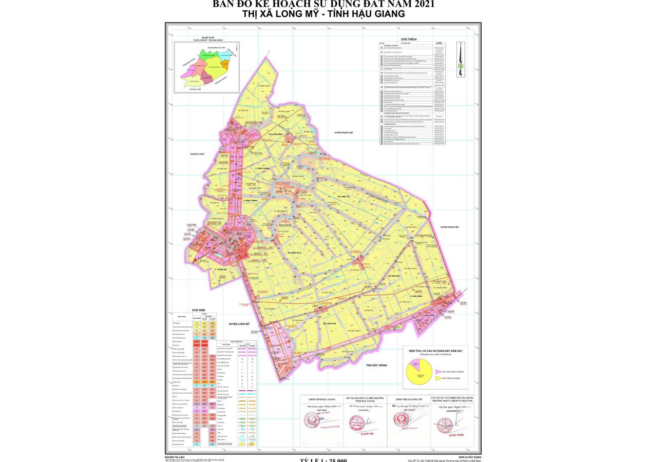 Bản đồ quy hoạch Thị xã Long Mỹ