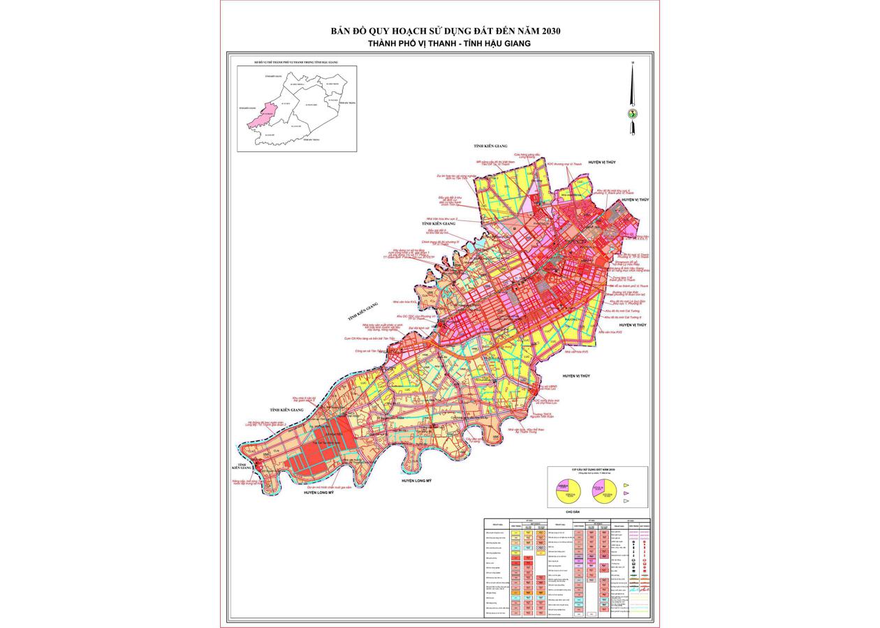Bản đồ quy hoạch Thành phố Vị Thanh