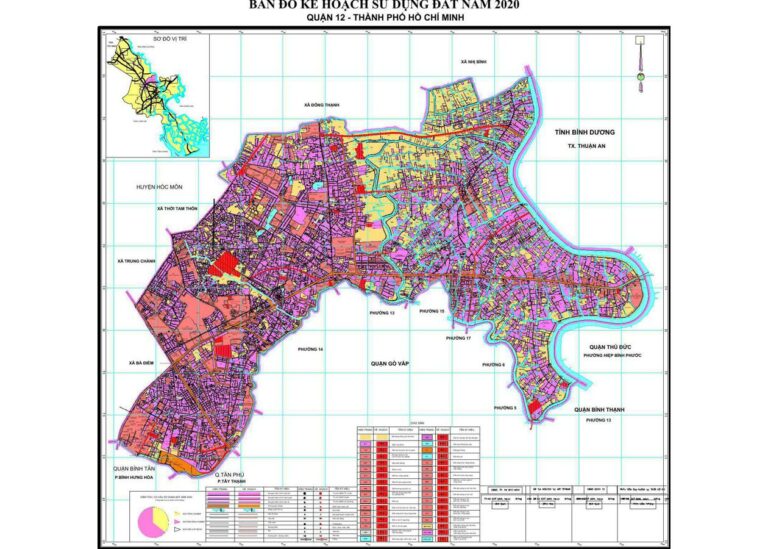 Tổng hợp thông tin và bản đồ quy hoạch Quận 12