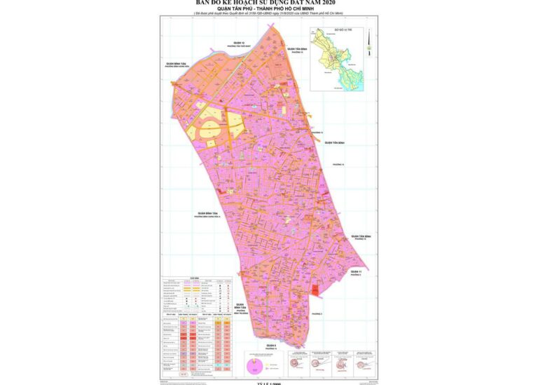 Tổng hợp thông tin và bản đồ quy hoạch Quận Tân Phú