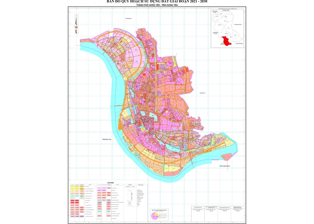 Bản đồ quy hoạch Thành phố Hưng Yên