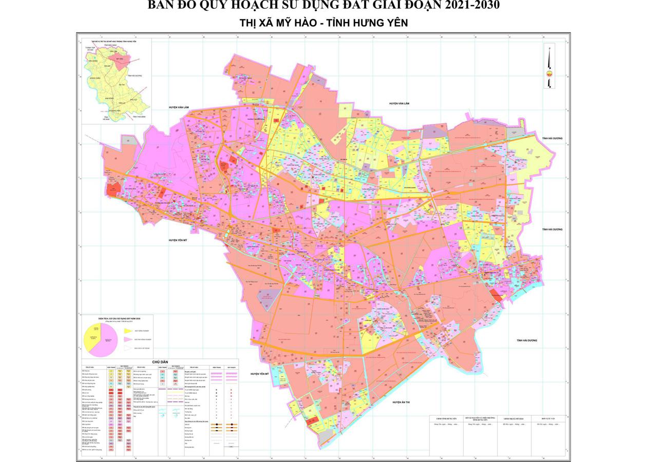 Bản đồ quy hoạch Thị xã Mỹ Hào