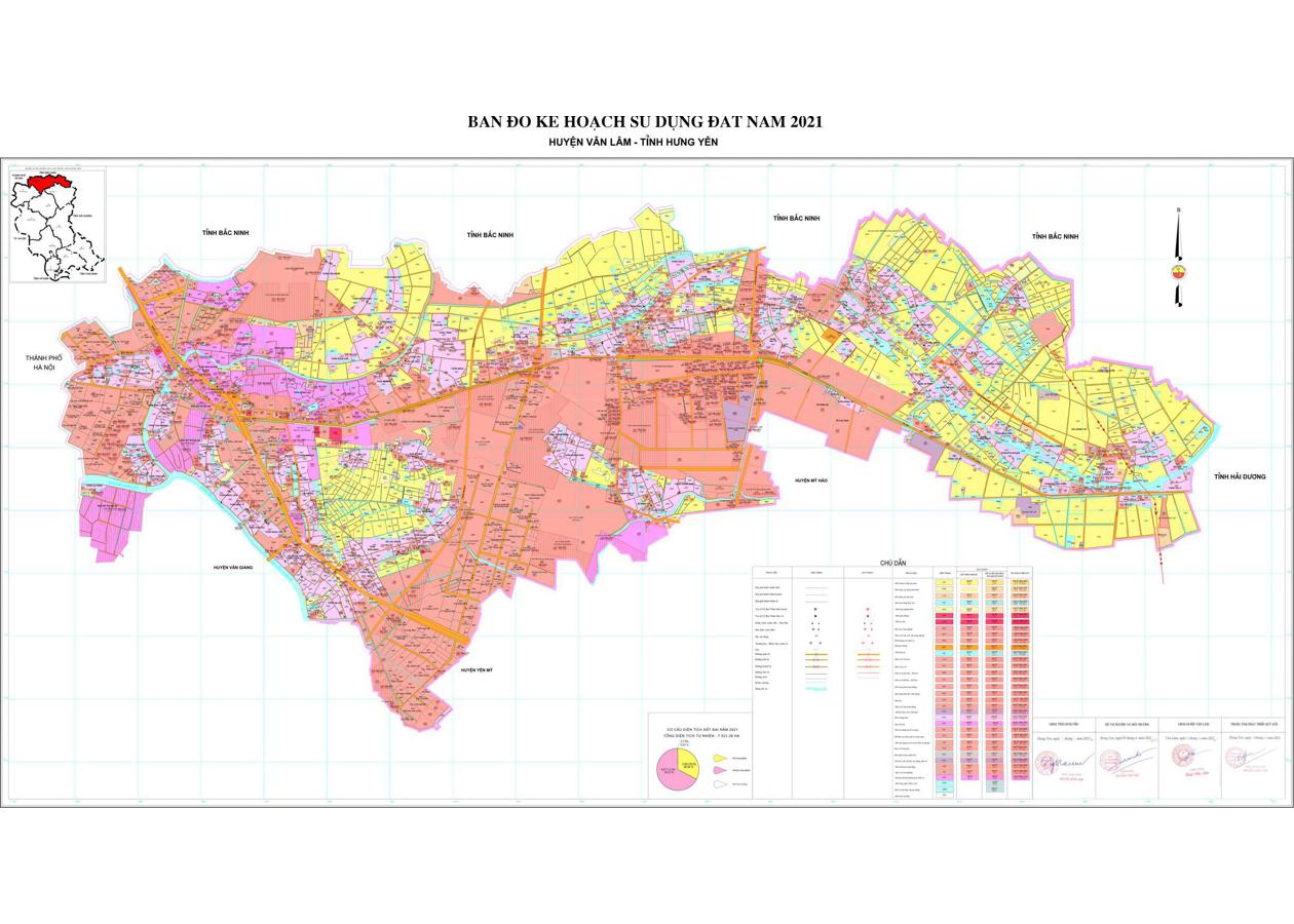 Bản đồ quy hoạch Huyện Văn Lâm