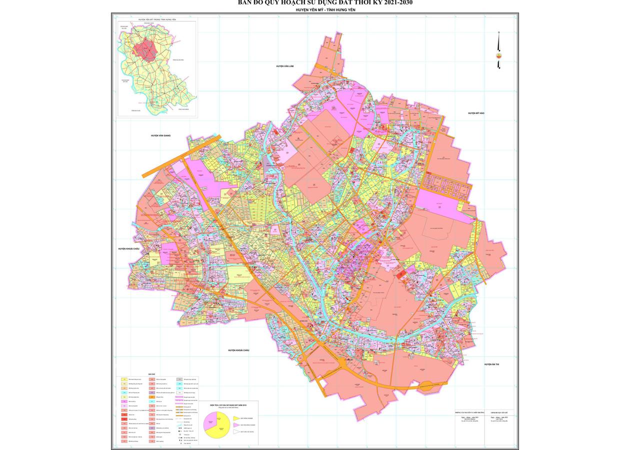 Bản đồ quy hoạch Huyện Yên Mỹ
