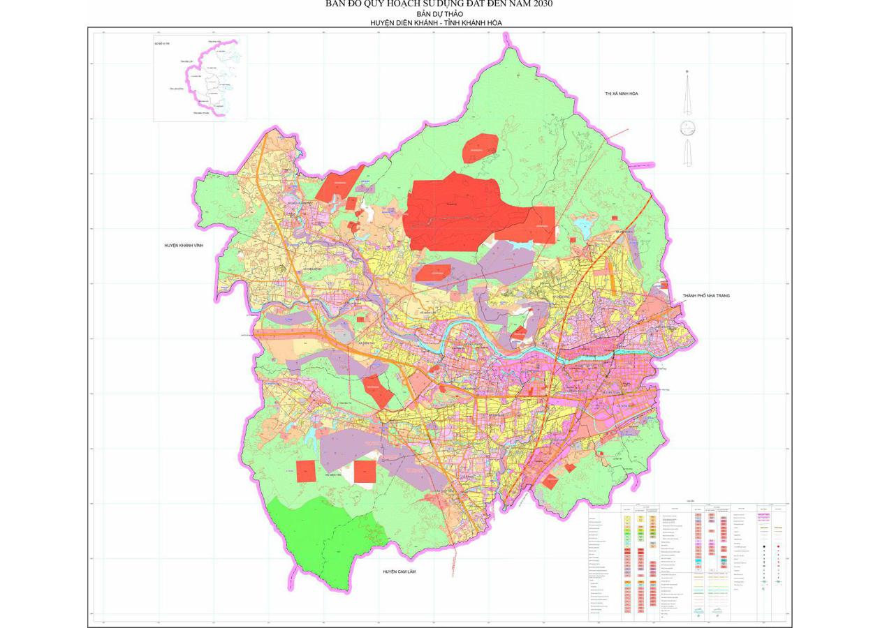 Bản đồ quy hoạch Huyện Diên Khánh