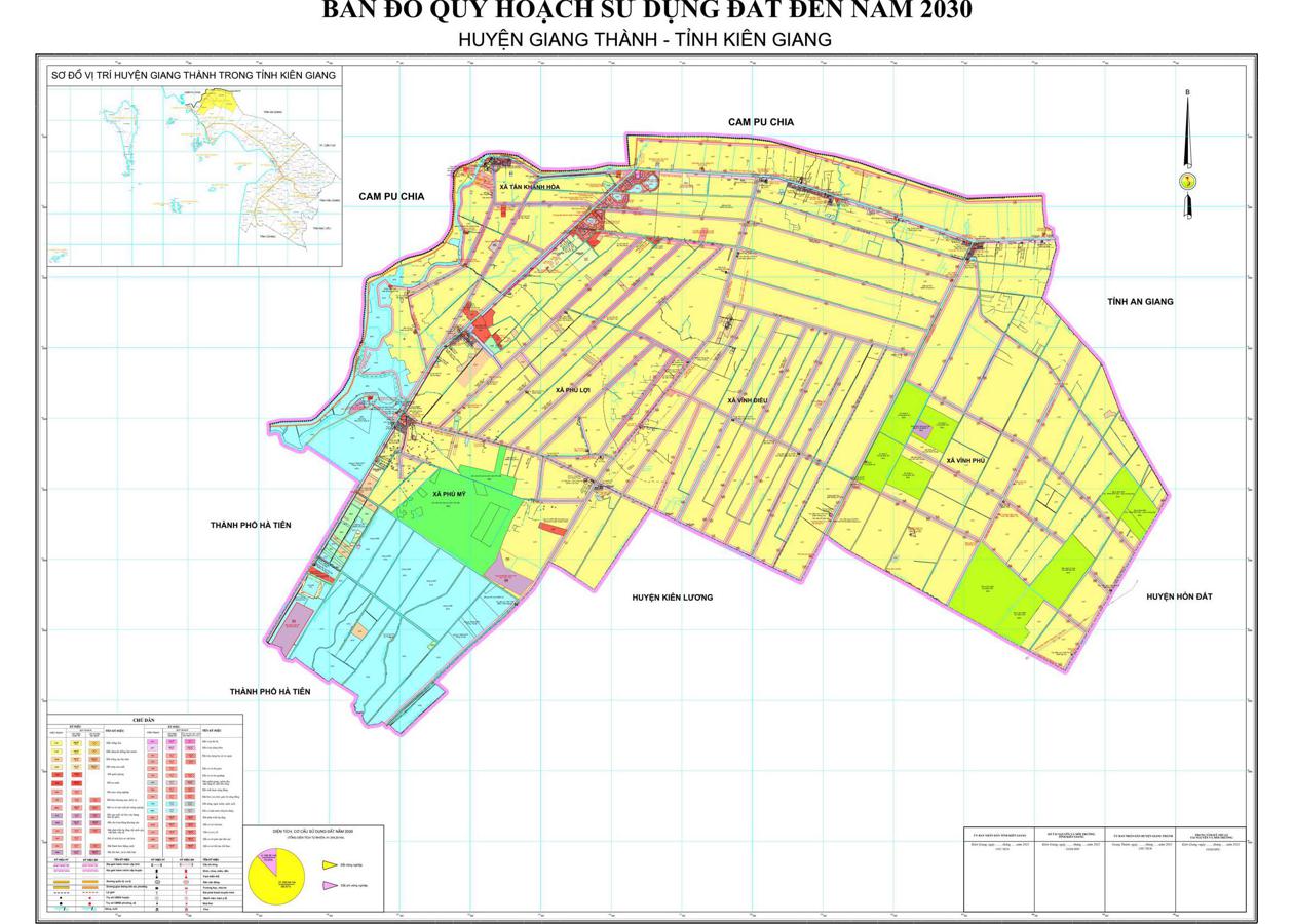 Bản đồ quy hoạch Huyện Giang Thành