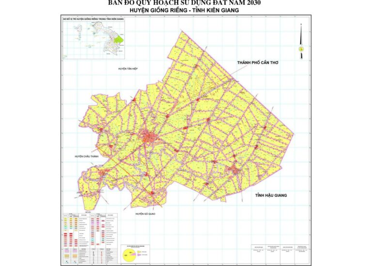 Tổng hợp thông tin và bản đồ quy hoạch Huyện Giồng Riềng