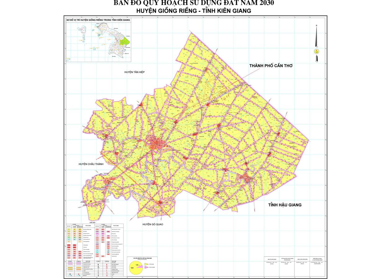Bản đồ quy hoạch Huyện Giồng Riềng
