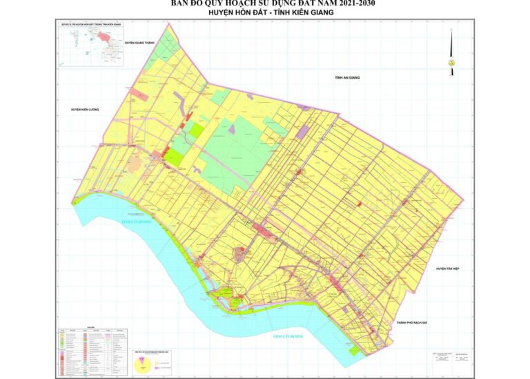 Tổng hợp thông tin và bản đồ quy hoạch Huyện Hòn Đất