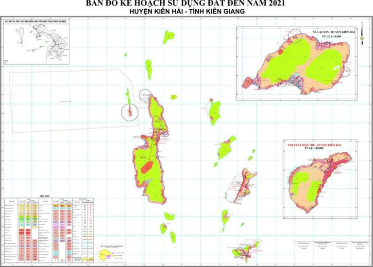 Tổng hợp thông tin và bản đồ quy hoạch Huyện Kiên Hải