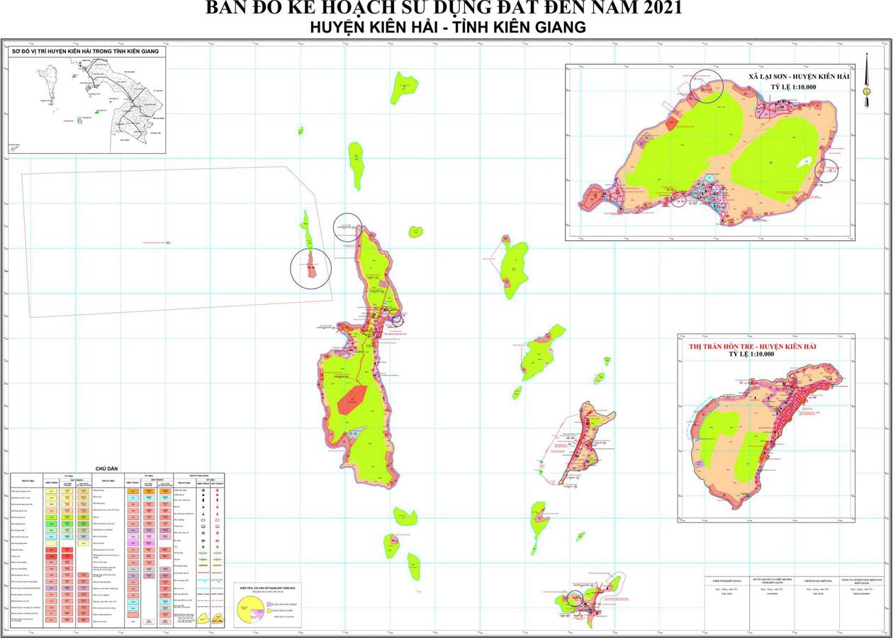 Bản đồ quy hoạch Huyện Kiên Hải