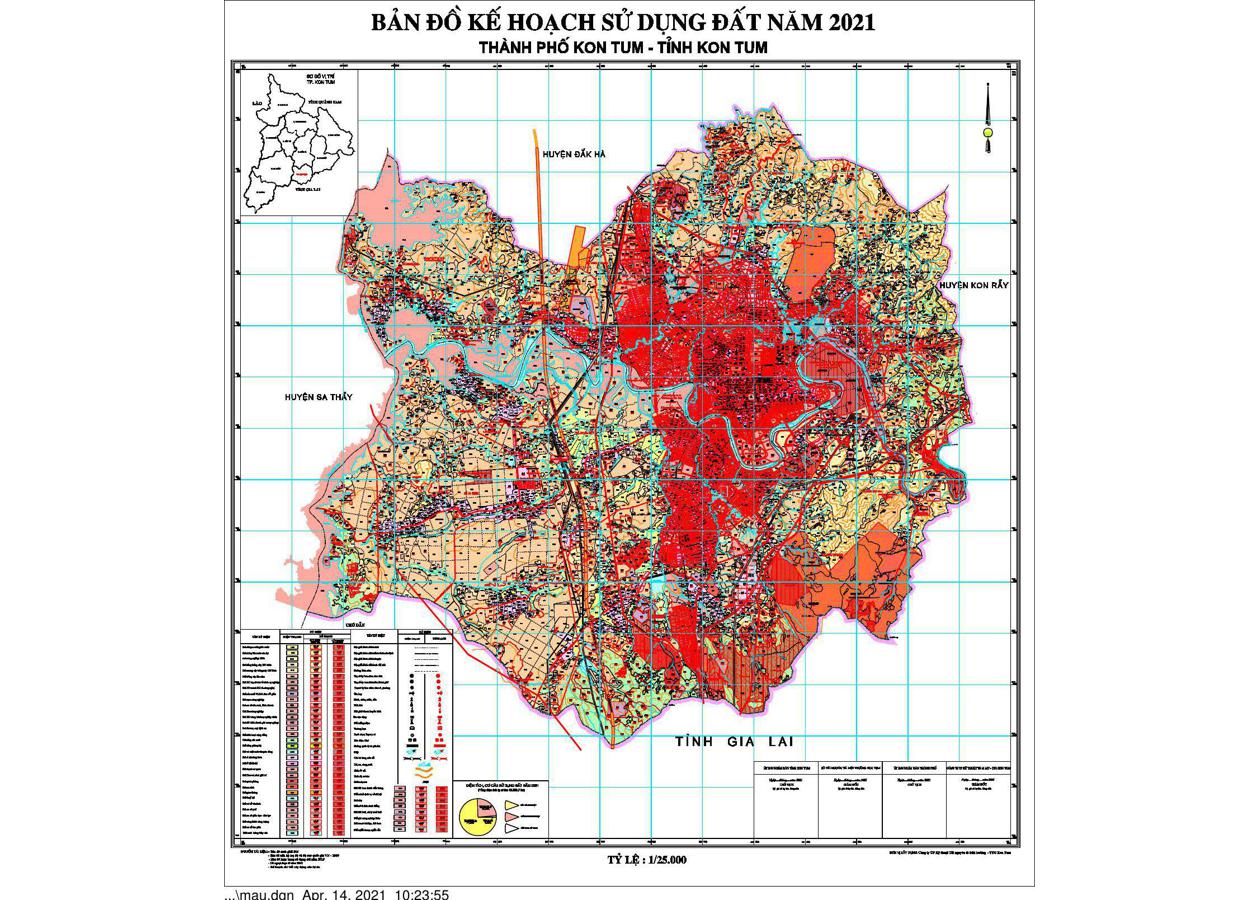 Bản đồ quy hoạch Thành phố Kon Tum