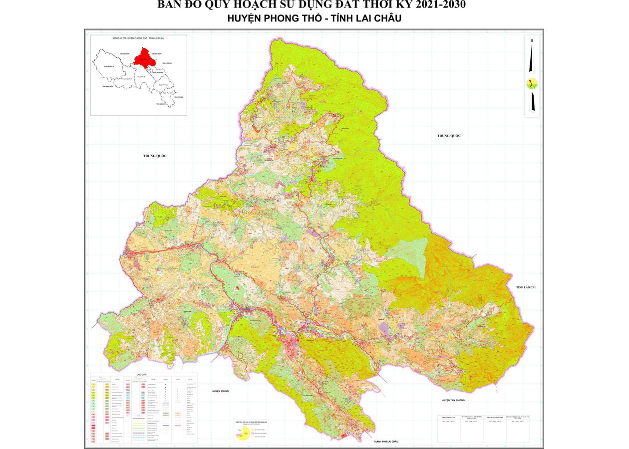 Bản đồ quy hoạch Huyện Phong Thổ