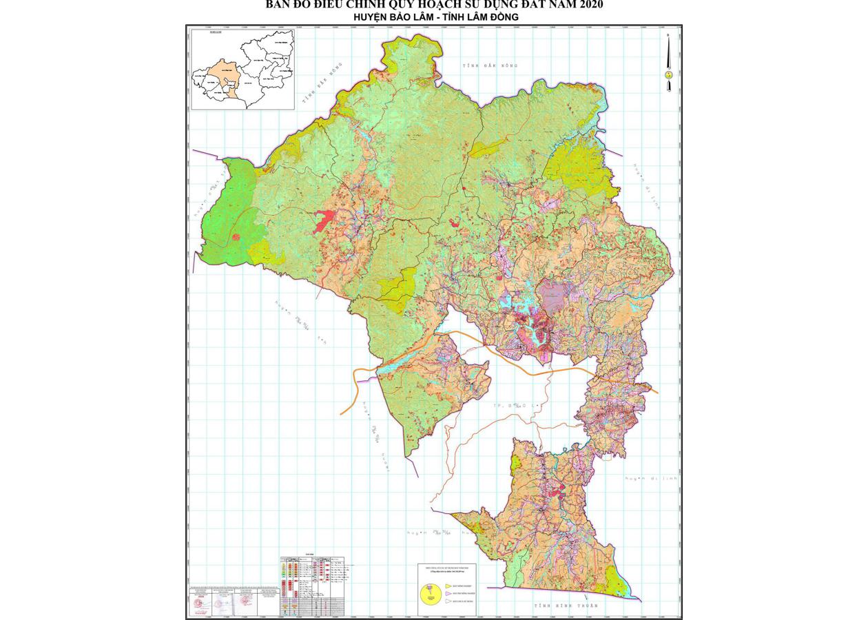 Bản đồ quy hoạch Huyện Bảo Lâm - Lâm Đồng