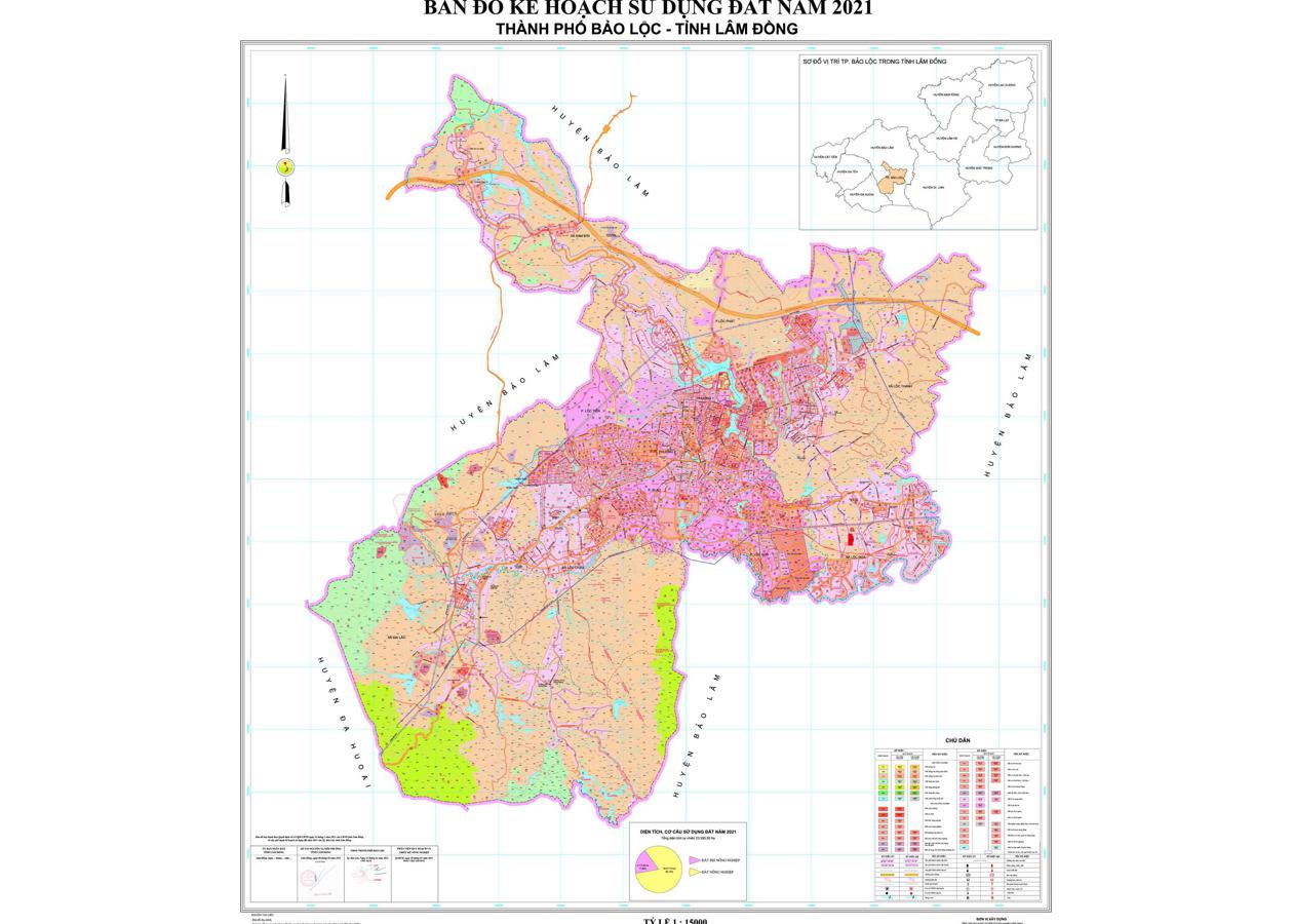 Bản đồ quy hoạch Thành phố Bảo Lộc