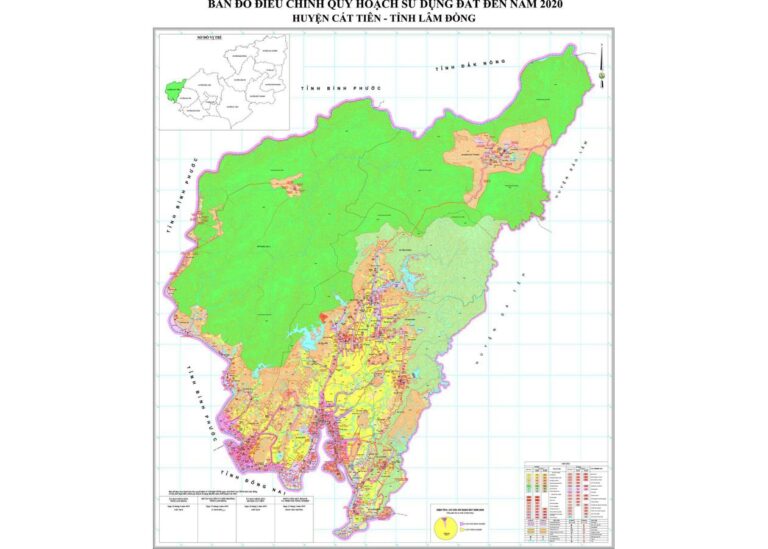 Tổng hợp thông tin và bản đồ quy hoạch Huyện Cát Tiên